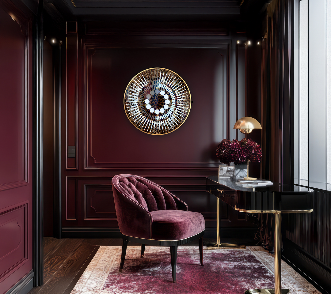 “Tempus Leopard Edition” by Ben Rousseau – a limited-edition illuminated timepiece crafted from leopard-printed glass and brass-tinted aluminium with LEDs. A bold fusion of glamour, light, and contemporary design.

