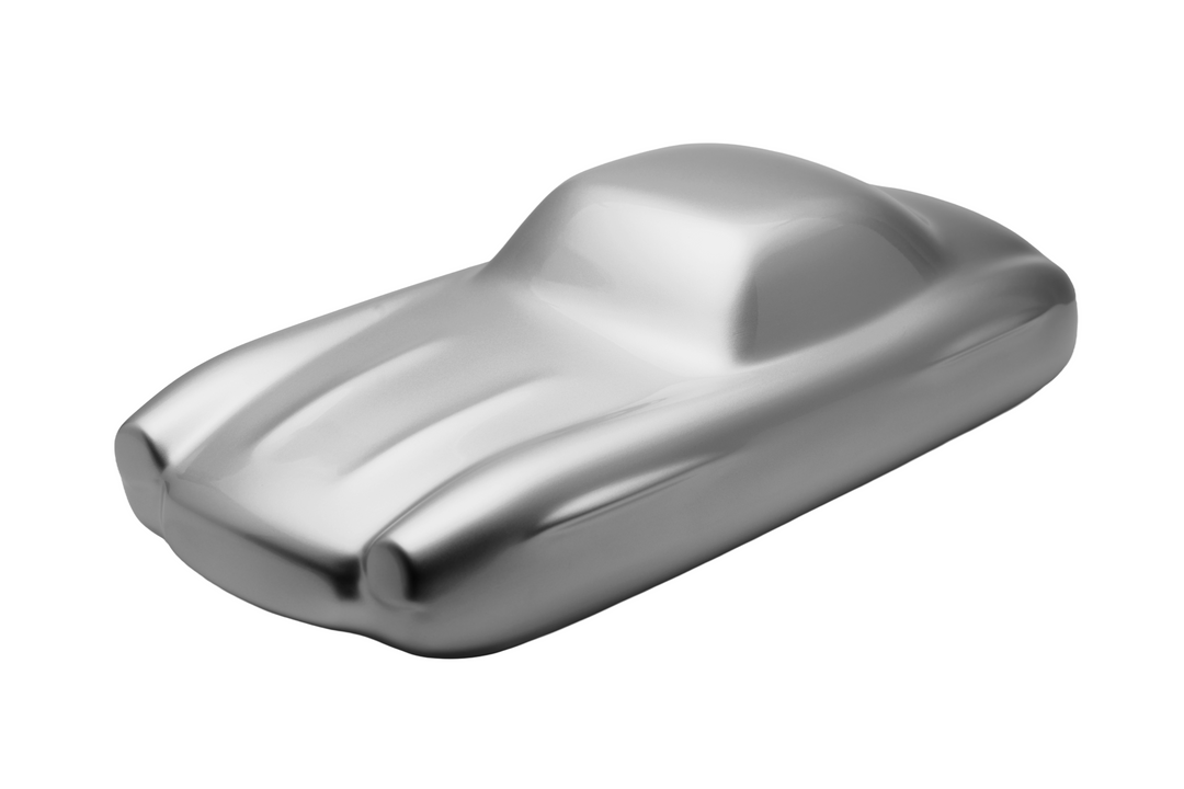 ‘Mercedes 300SL’ by Srini Gandra, a limited-edition contemporary automotive sculpture from the Forme di Velocità series, inspired by the iconic Mercedes-Benz 300 SL Gullwing. Presented in an elegant Silver Grey metallic finish, the sculpture captures the classic sports car's elongated bonnet, distinctive rounded front wings, low-slung body, sculpted side contours and gracefully curved roofline. Its smooth, minimalist surfaces celebrate the aerodynamic elegance, timeless proportions and pioneering design of 