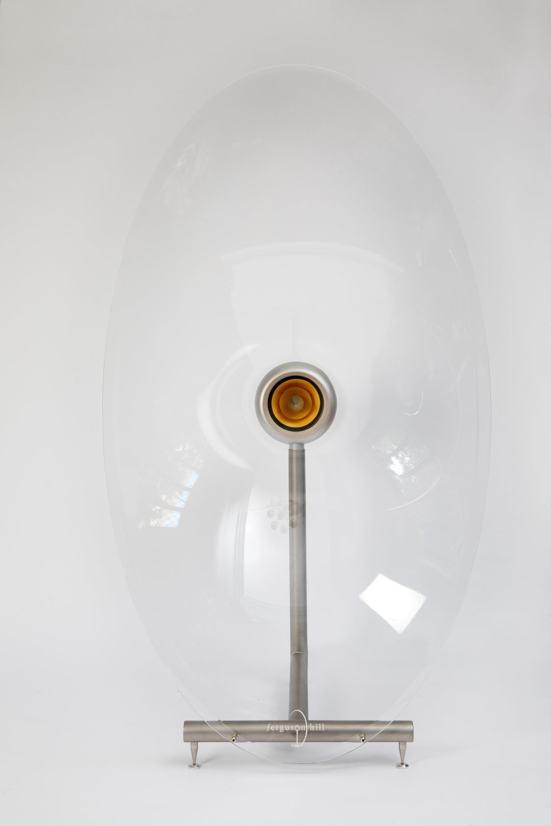 Jetstream Loudspeaker System by Ferguson Hill Studios — a hand-built British hi-fi masterpiece combining sculptural acrylic horn speakers, spherical bass units, and a precision amplifier. Transparent, powerful, and acoustically pure in both form and performance.