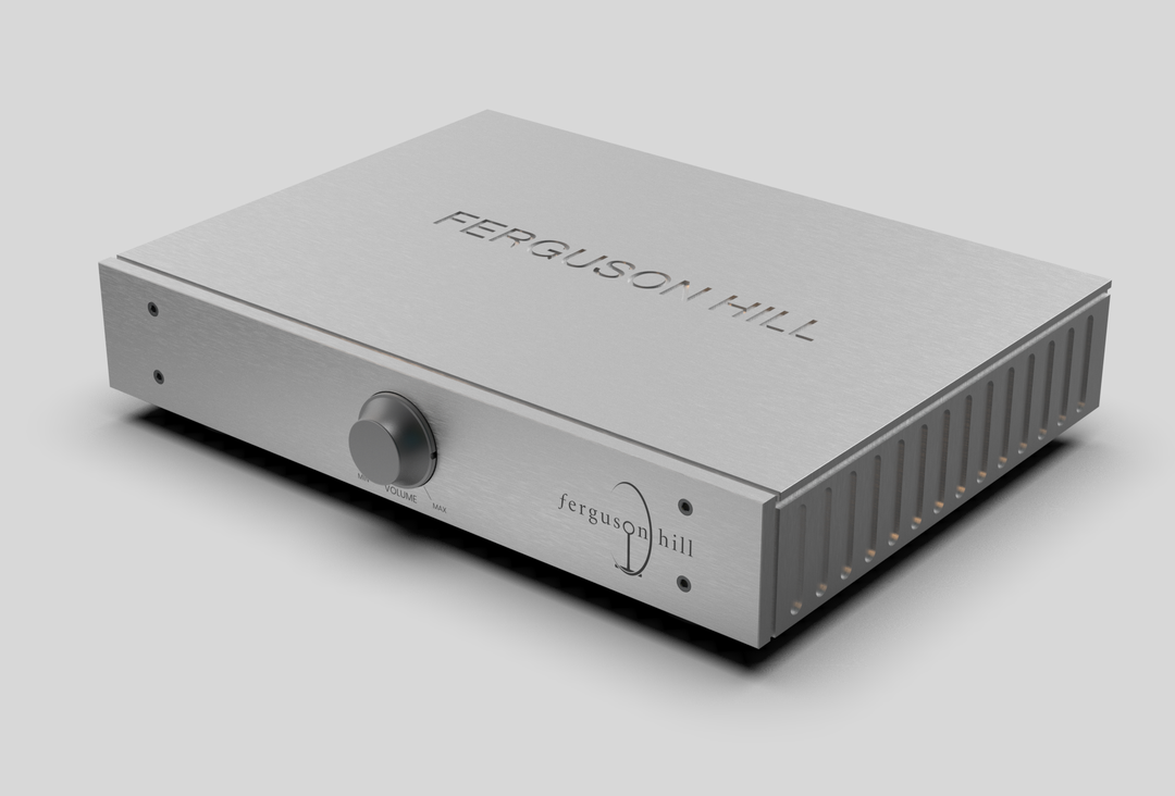 Jetstream Loudspeaker System by Ferguson Hill Studios — a hand-built British hi-fi masterpiece combining sculptural acrylic horn speakers, spherical bass units, and a precision amplifier. Transparent, powerful, and acoustically pure in both form and performance.