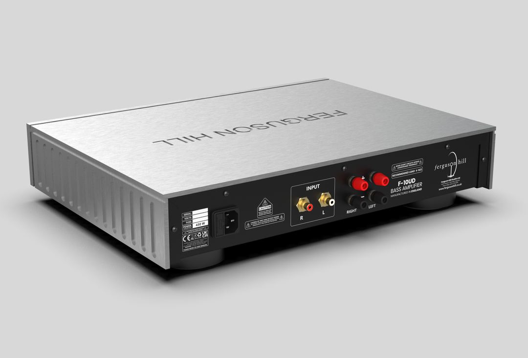 Jetstream Loudspeaker System by Ferguson Hill Studios — a hand-built British hi-fi masterpiece combining sculptural acrylic horn speakers, spherical bass units, and a precision amplifier. Transparent, powerful, and acoustically pure in both form and performance.